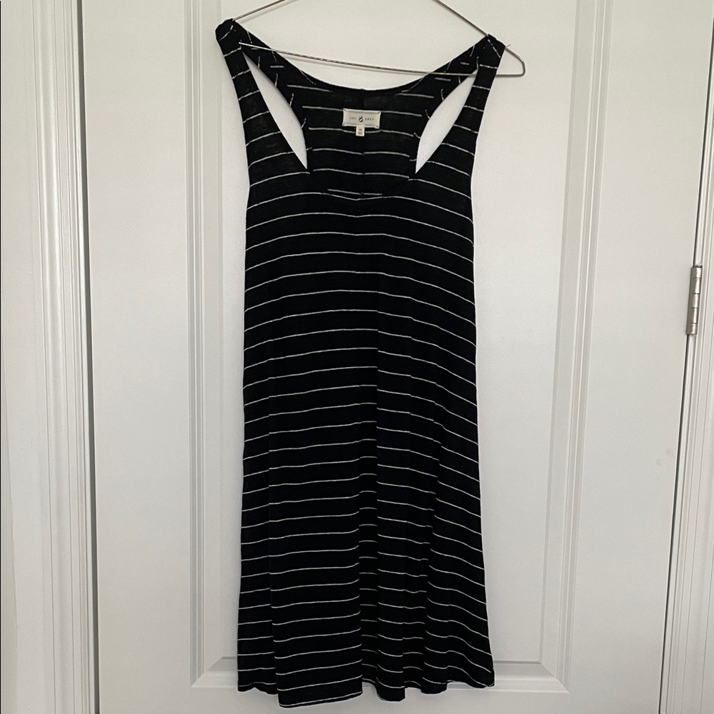 Lou & Grey Black and White Striped Coverup